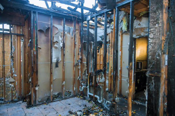 Professional Fire Damage Removal technician working in Camp Croft, SC